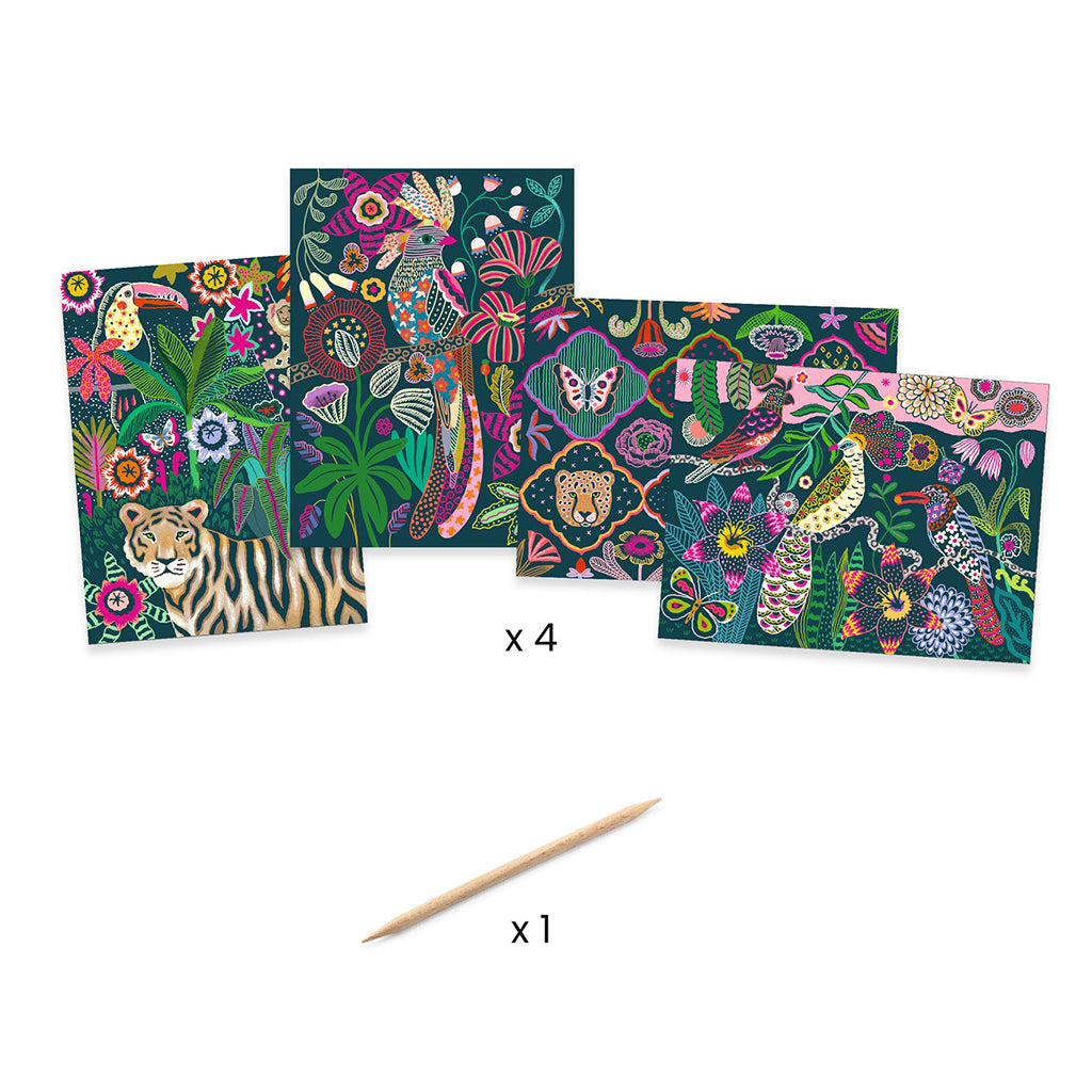 Djeco Scratch Cards, Rococo