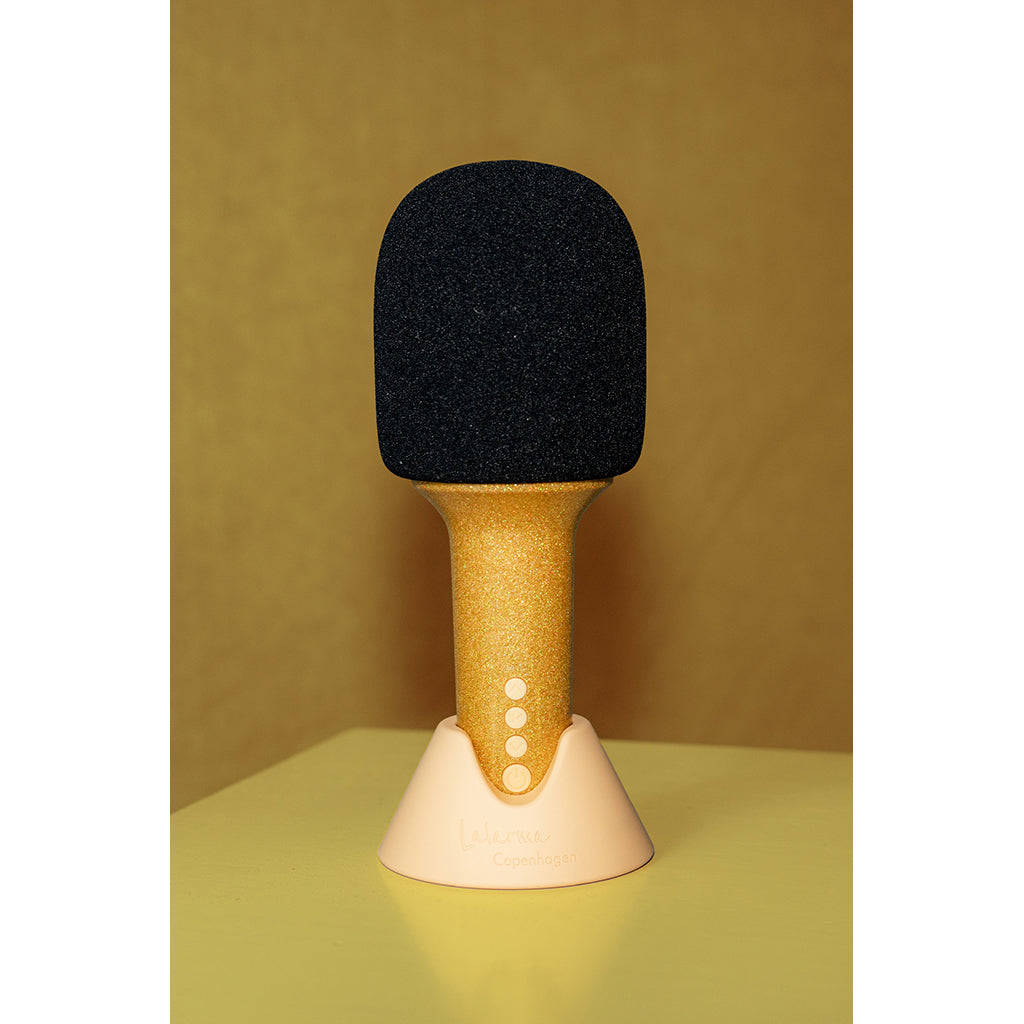 Lalarma Glitter Grove mikrofon, Guld