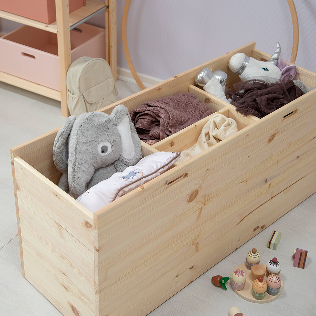 By Aulum Dana Large Storage Box with Wheels, Various Sizes - Natural