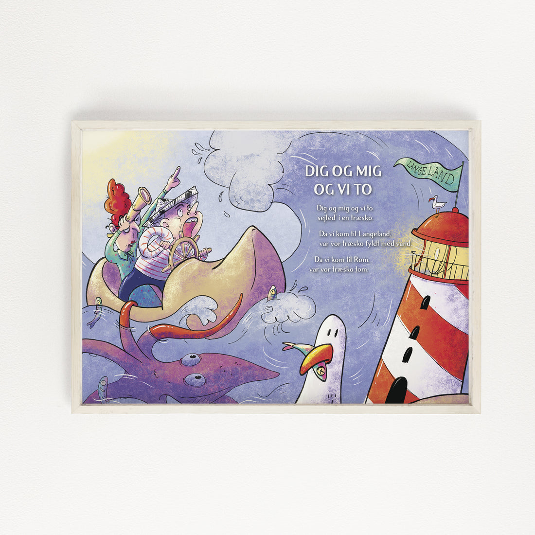 Onion Skin plakat, Dig og mig og vi to - 30 x 40 cm