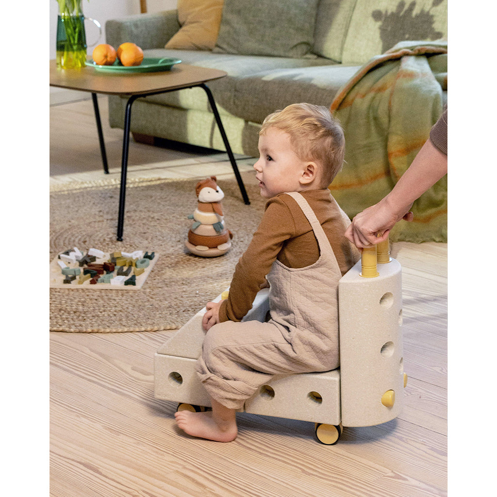 Modu Foam Construction Toy, Explorer Set, 20 Pieces – Sand Grey / Honey Yellow