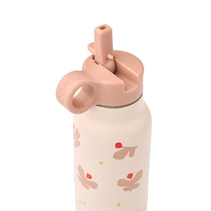 Liewood Falk water bottle, termoflaske 350 ml. - Butterfly/ Apple blossom