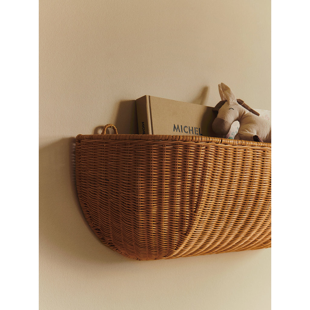 ferm Living Braided Basket, Natural - 75 x 14 cm