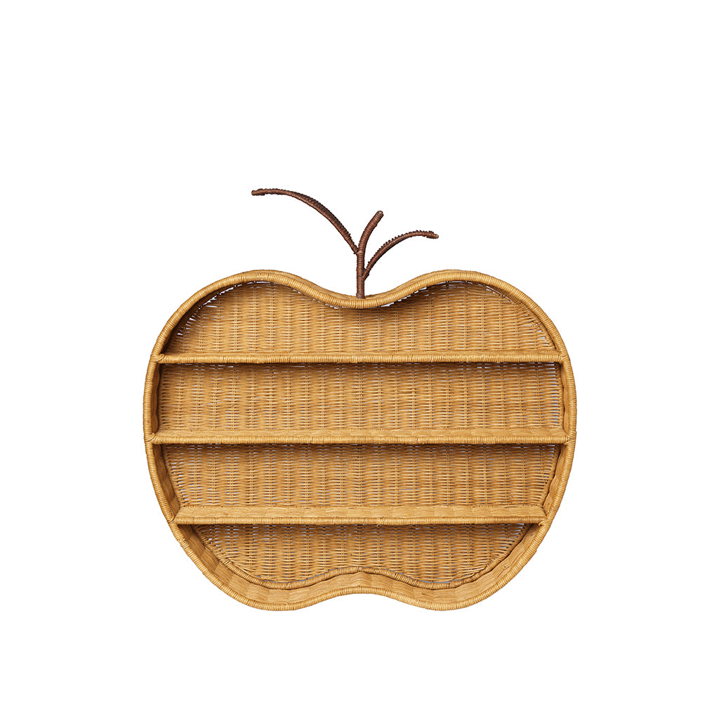 ferm Living Apple Woven Shelf, 70 x 68 cm - Natural