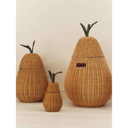 ferm Living Pear Storage, Woven Rattan Basket - Extra Large