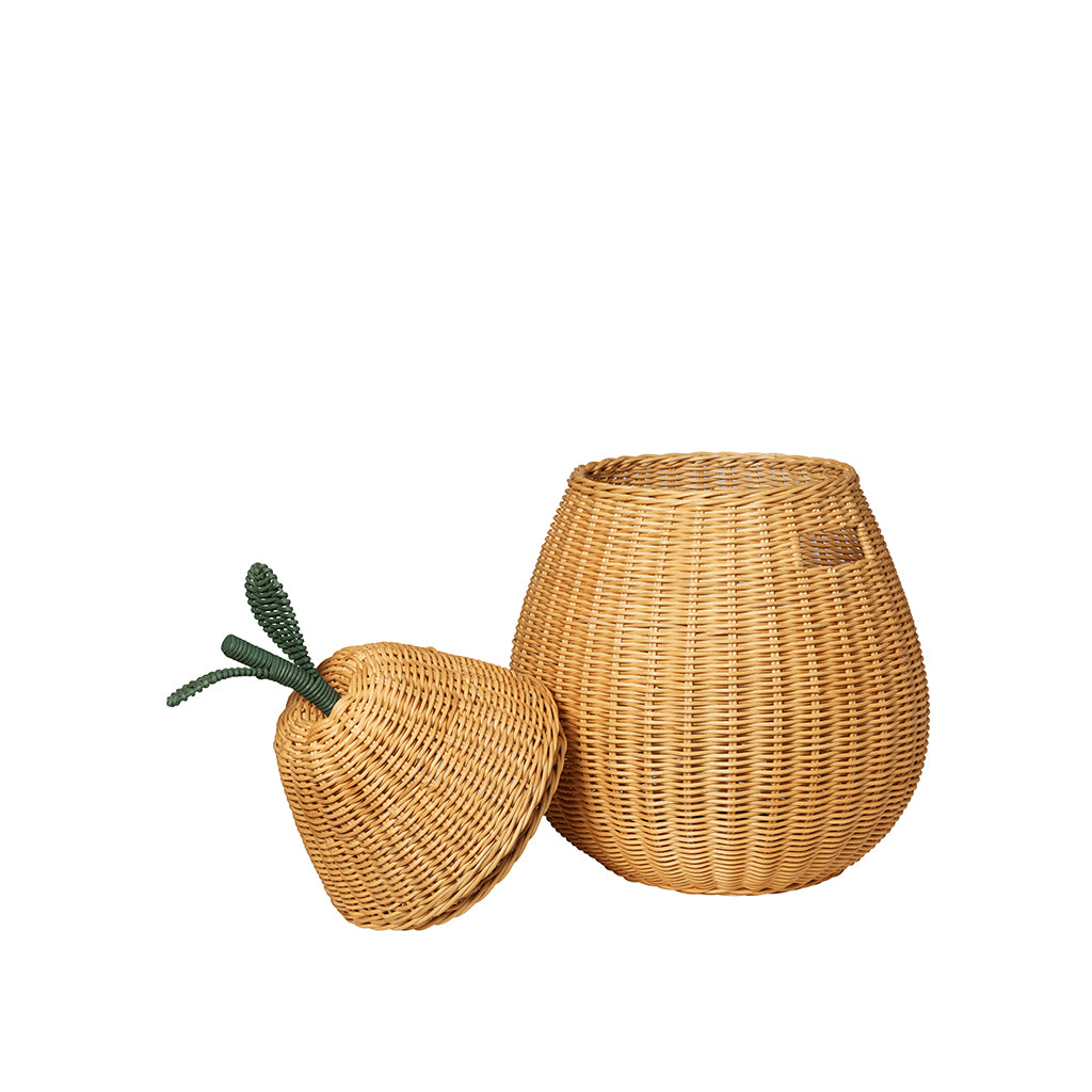 ferm Living Pear Storage, Woven Rattan Basket - Extra Large