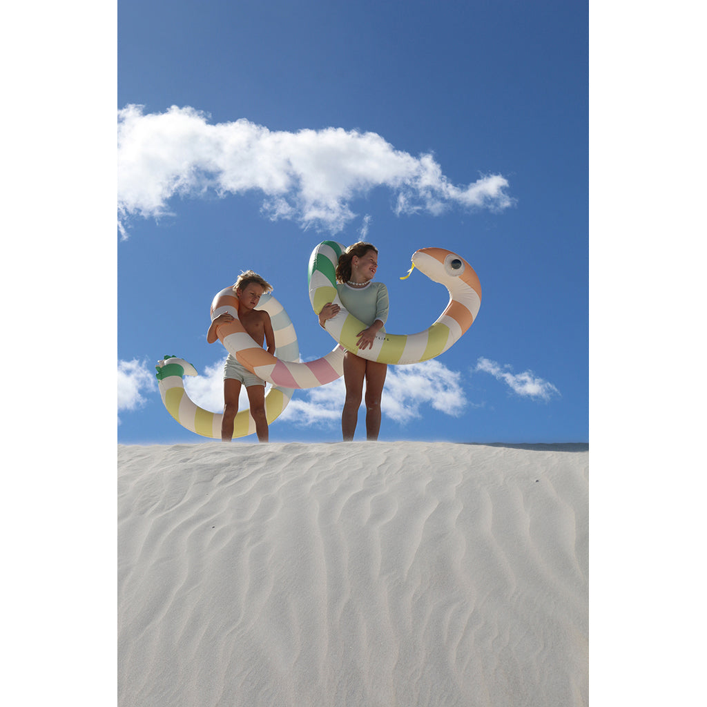 Sunnylife Pool Float, Giant Snake, Sorbet – For ages 6 and up
