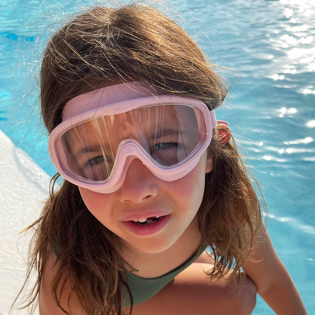 Petites Pommes Swim Goggles, Ages 3-8 - French Rose