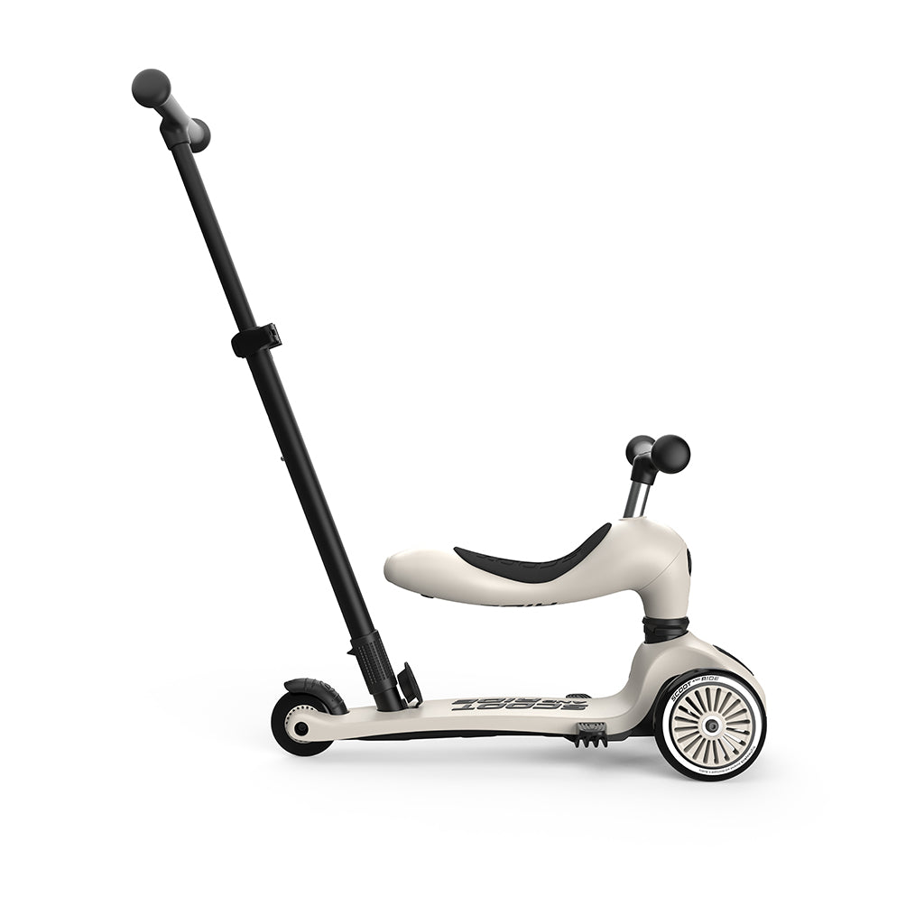 Scoot and Ride, Highway Kick 1, Push &amp; Go Scooter with Push Bar - Ash