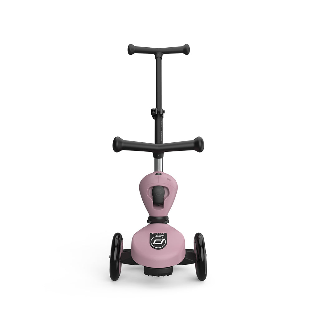Scoot and Ride, Highway Kick 1, Push &amp; Go Scooter with Push Bar - Wildberry