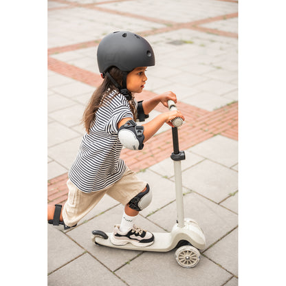 Scoot and Ride Highway Kick 3S, løbehjul - LED Ash