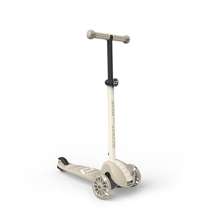Scoot and Ride Highway Kick 3S, løbehjul - LED Ash