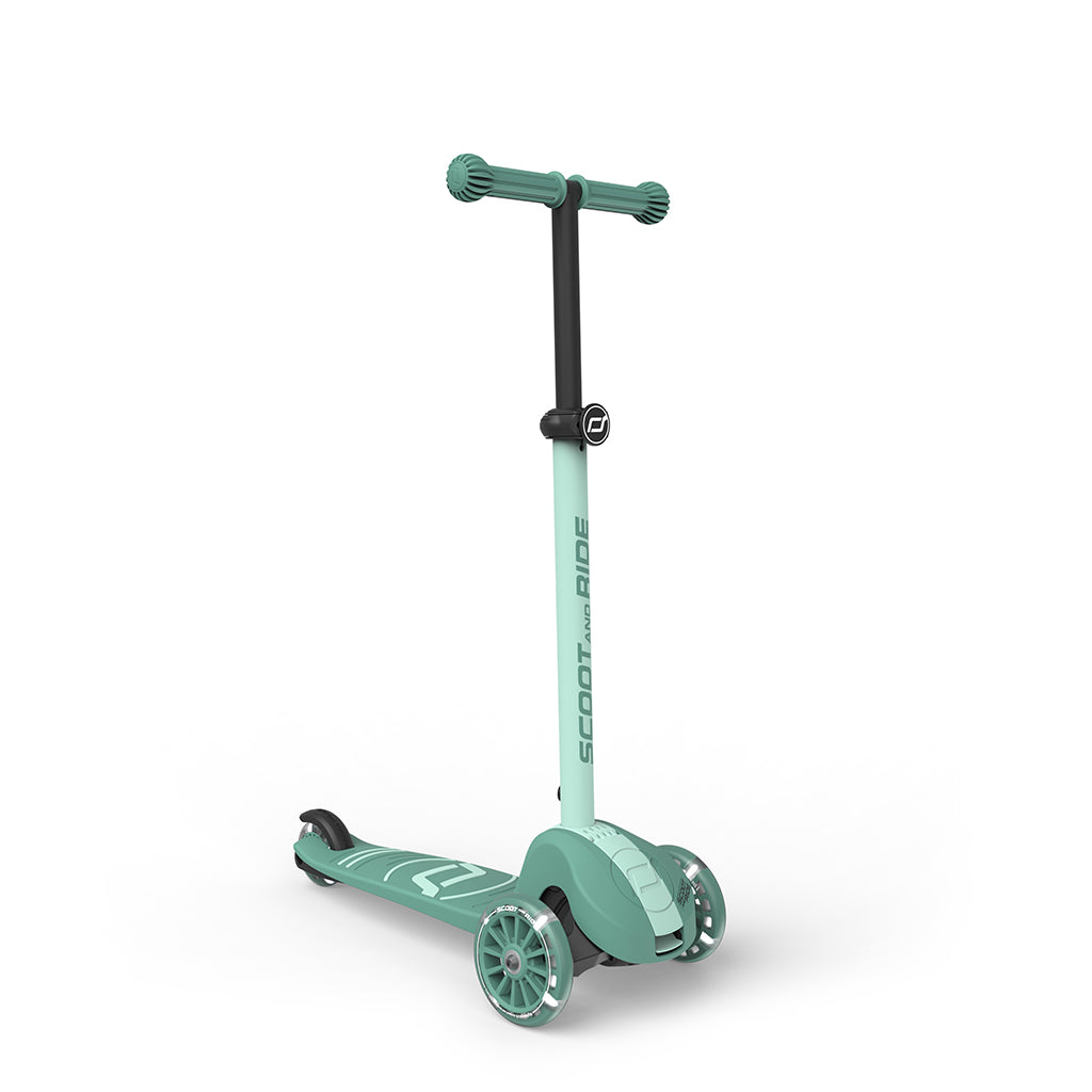 Scoot and Ride Highway Kick 3S, løbehjul - LED Forest