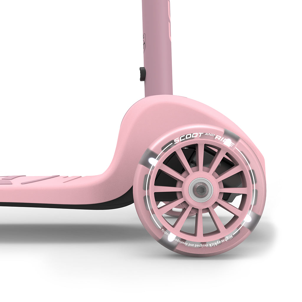 Scoot and Ride Highway Kick 3S, Scooter - LED Rose