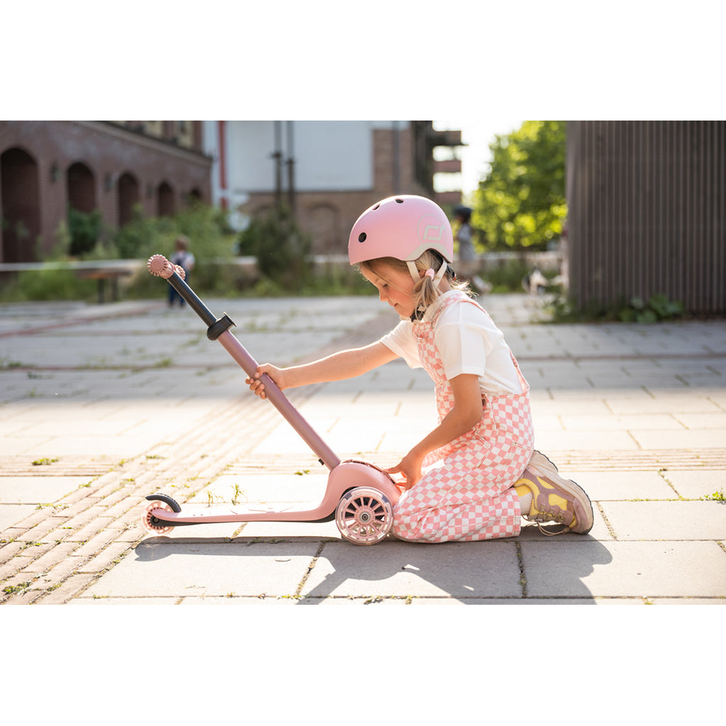 Scoot and Ride Highway Kick 3S, Scooter - LED Rose