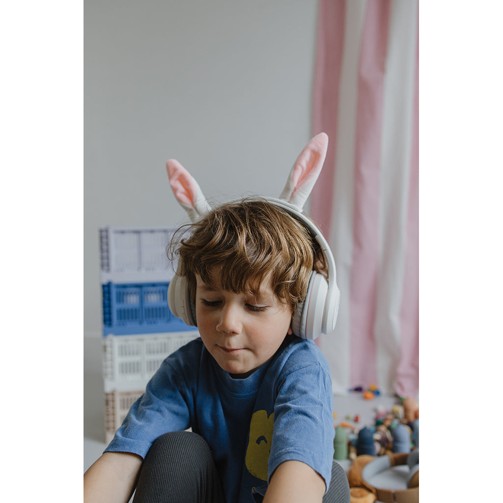 Kidyears Bluetooth høretelefoner m magnetisk dyreøre - Rabbit