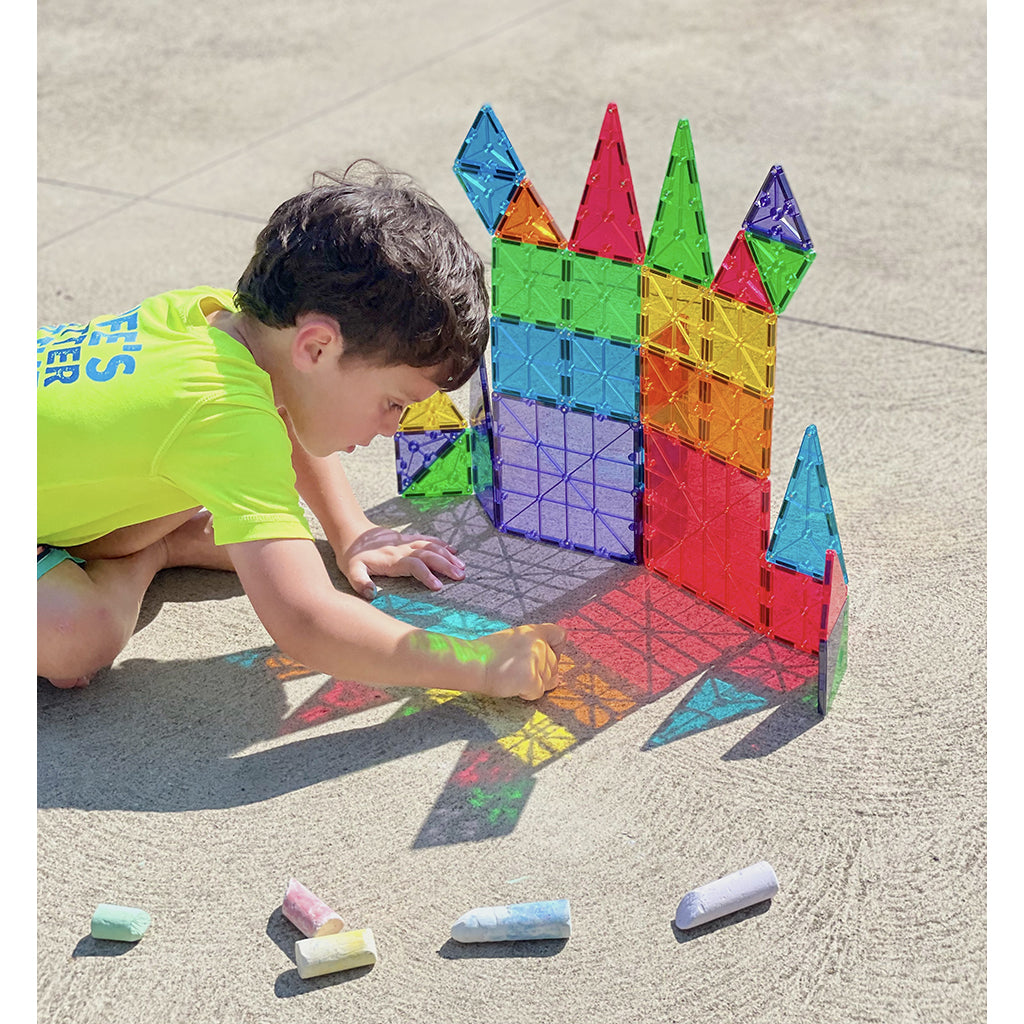 Magna-Tiles Clear Colours, Magnetisk byggesæt m. 32 dele