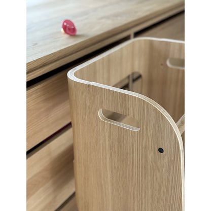 Curve-Lab, Learning Tower, Birch with Oak Veneer Surface