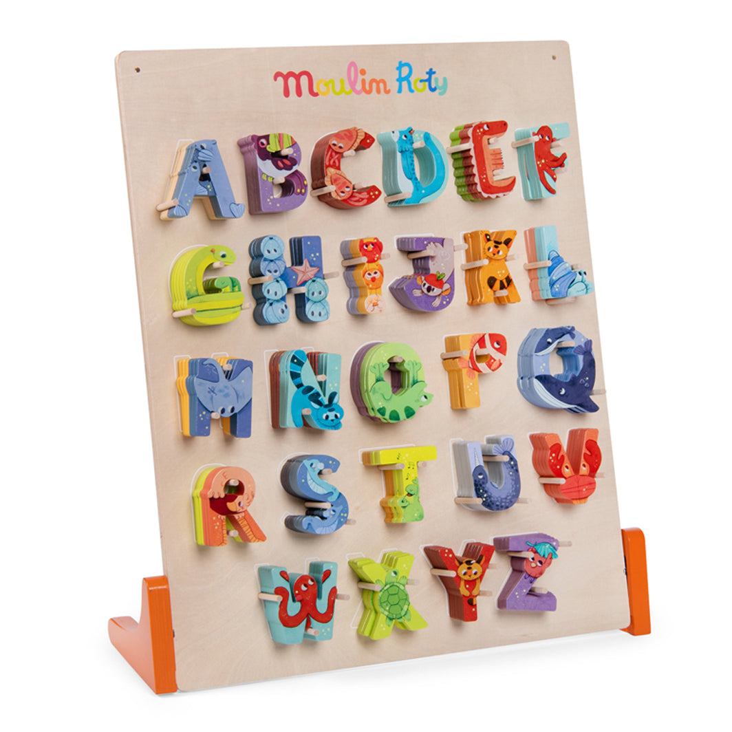 Moulin Roty Wooden Letters, Excluding Æ, Ø, and Å