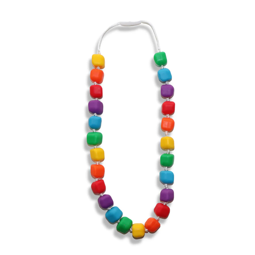 JellyStone Designs, Sensory Chewing Necklace, Medium - Rainbow