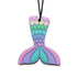 JellyStone Designs sensorisk tyggehalskæde medium pastel havfruehale