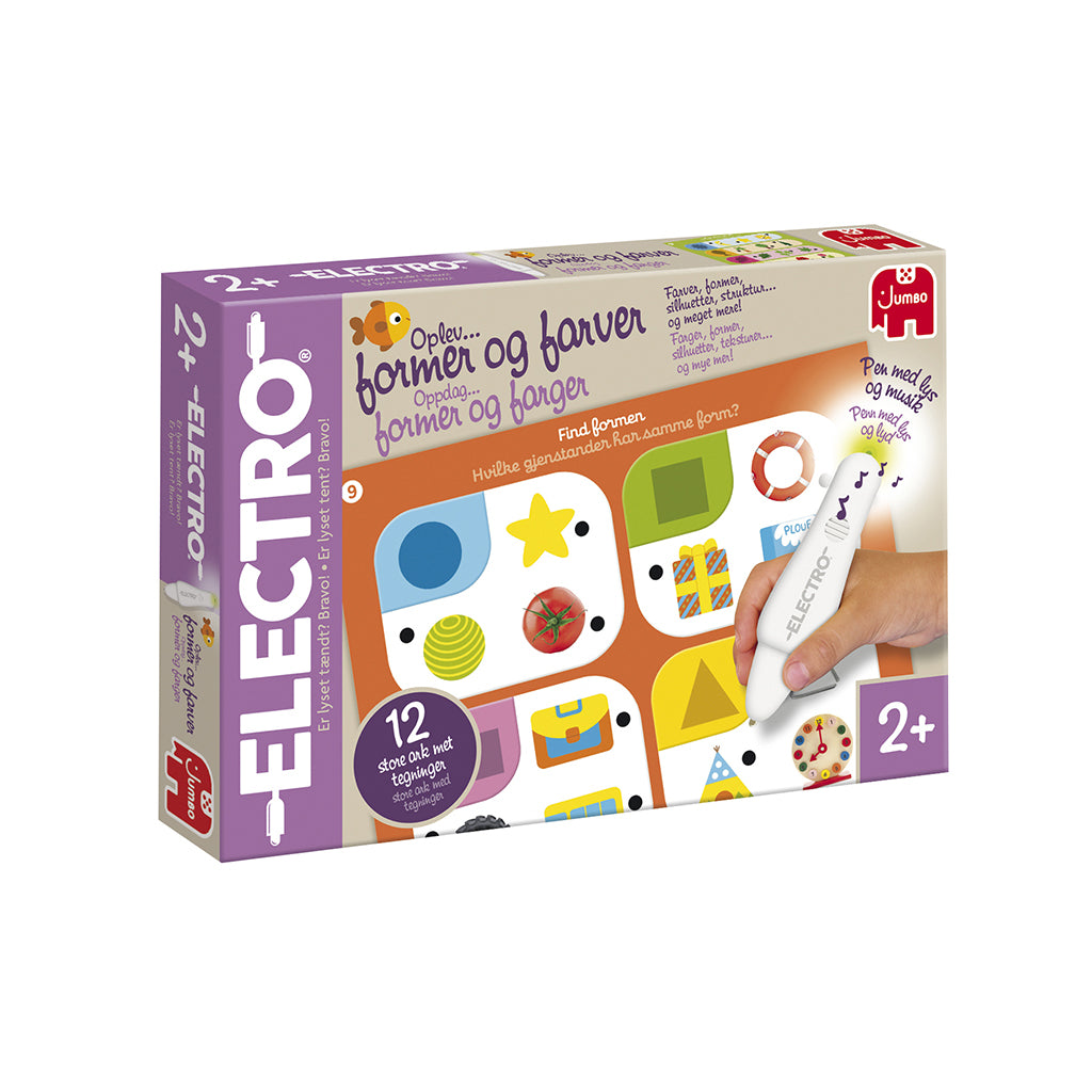 Jumbo Electro Farver og former, leg og lær (Dansk og Norsk)