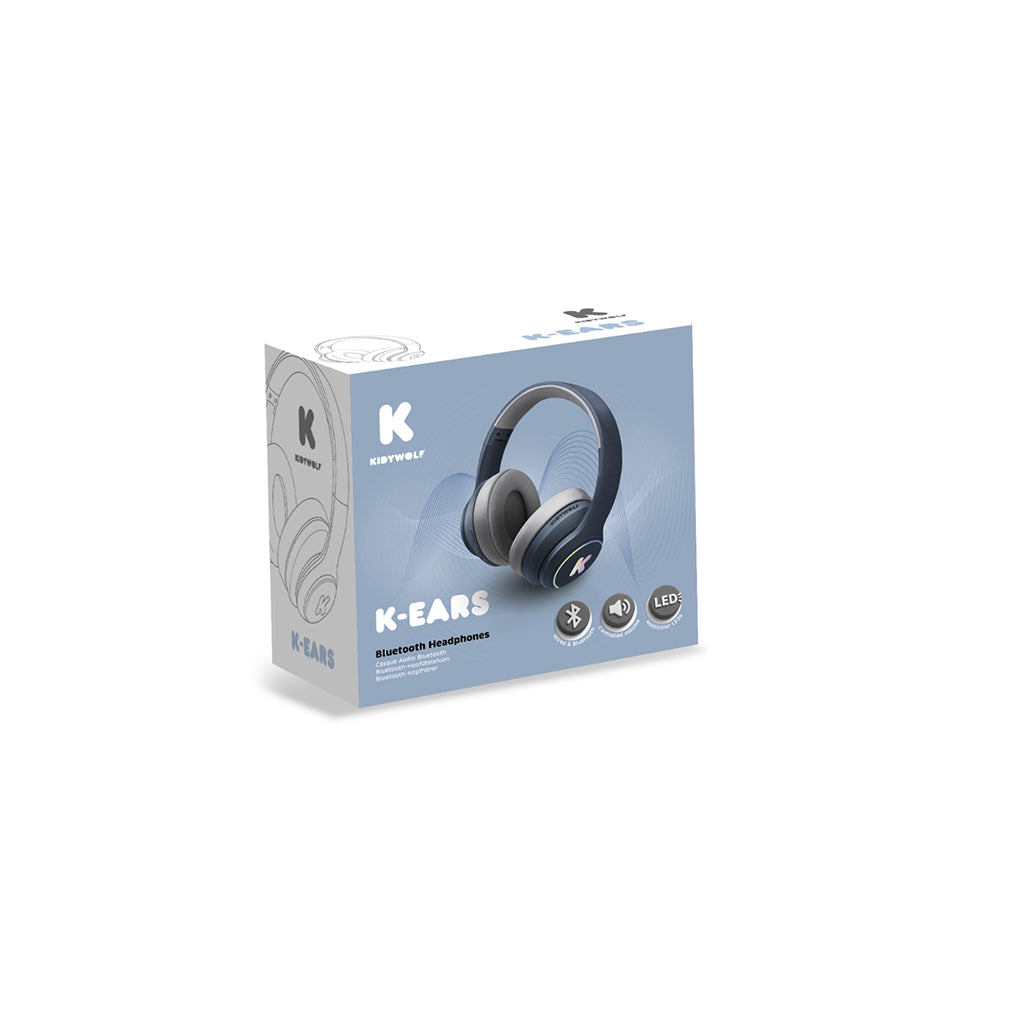 Kidywold, K-Ears, Bluetooth Headphones - Blue