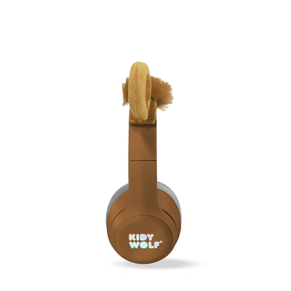 Kidyears – Bluetooth Headphones with Magnetic Animal Ears – Lion