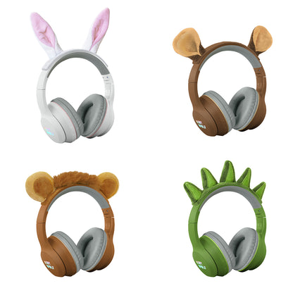 Kidyears - Bluetooth Headphones with Magnetic Animal Ears - Dino