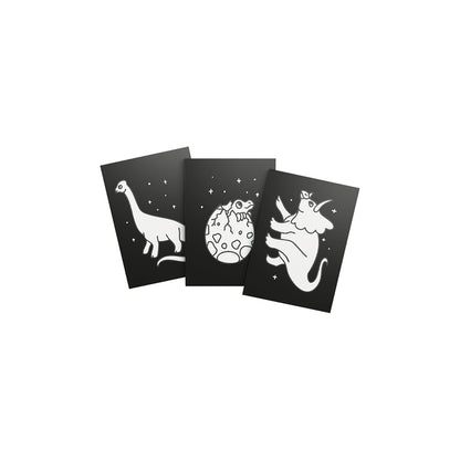 Kidyneon, DIY selvlysende billeder med grøn neontråd - Dinosaur