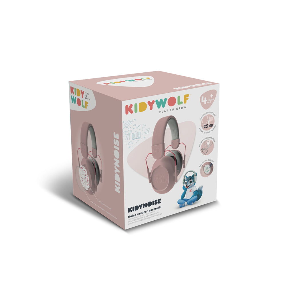 Kidynoise, Noise-Cancelling Hearing Protection for Children, Foldable – Pink