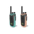 Kidywolf walkie talkies til børn i cyan/nude farver