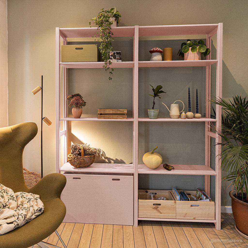 By Aulum Eshøj Shelf with Storage, Multiple Sizes – Blush