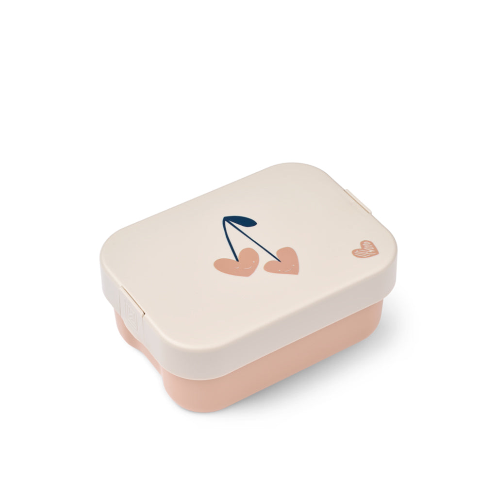 Liewood Kamil Lunchbox with Spoon/Fork, PP - Sweetheart/Sandy