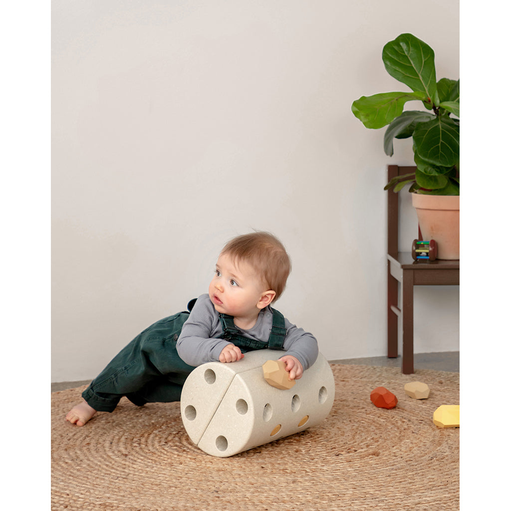 Modu Børneskammel, Sand grey/ honey yellow