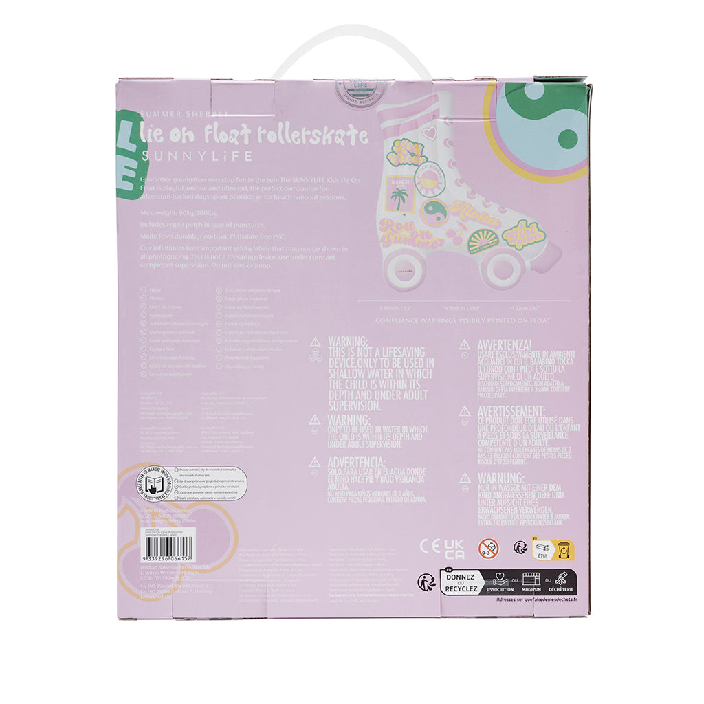 Sunnylife Air Mattress, Roller Skate Design – Suitable for Ages 6+