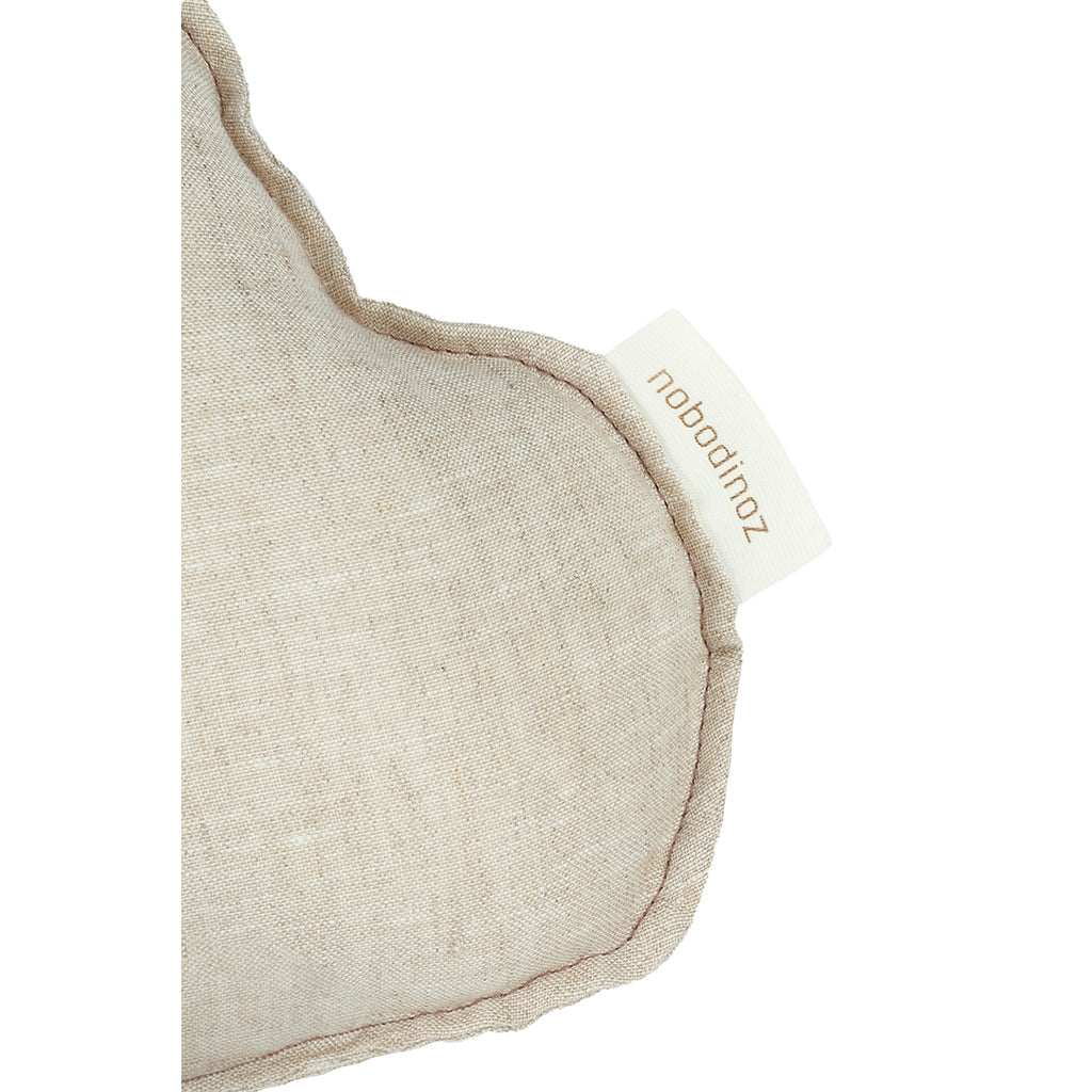 Nobodinoz Sky Pillow, Washed French Linen - Greige