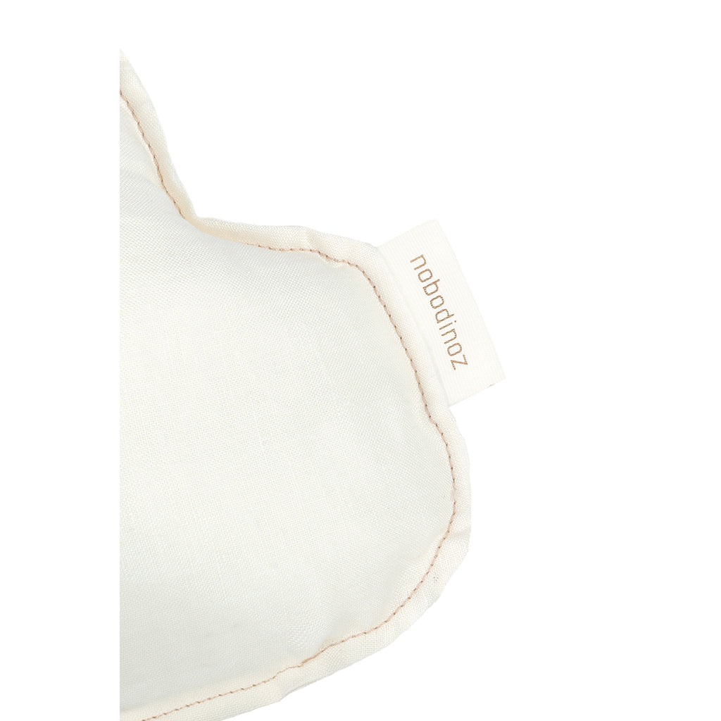 Nobodinoz skypude, vasket fransk hør, fuglebroderi - Off white