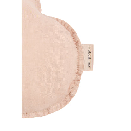 Nobodinoz Sky Cushion, Washed French Linen – Powder Pink