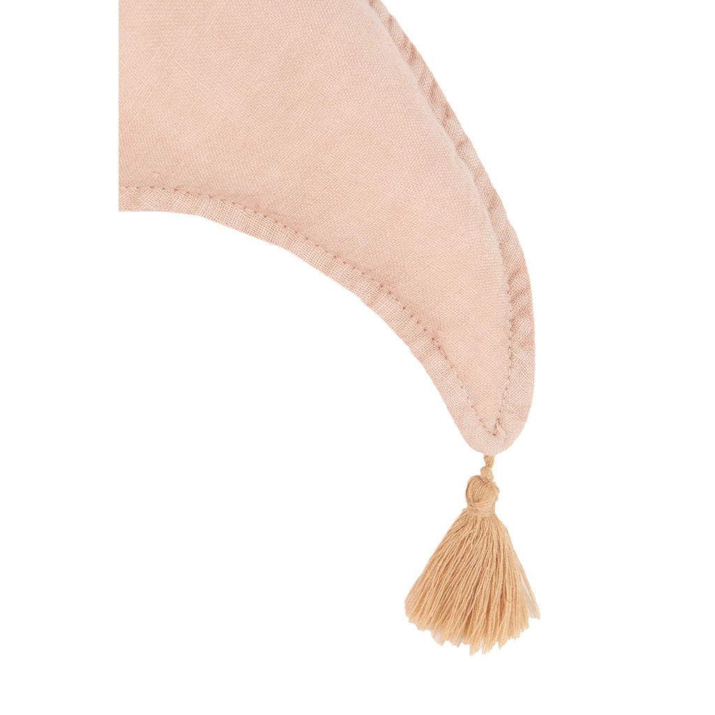 Nobodinoz månepude, vasket fransk hør - Powder pink
