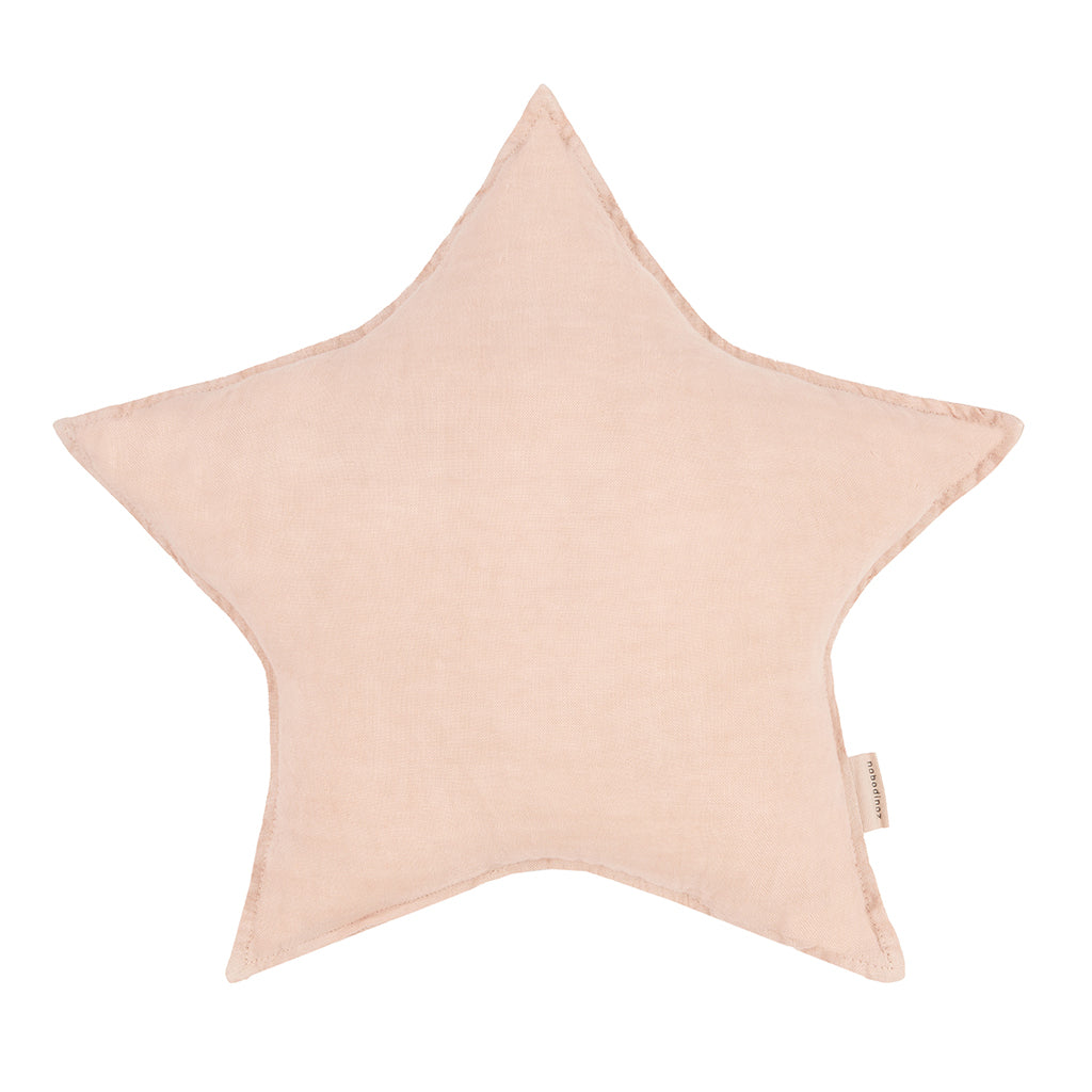 Nobodinoz stjernepude, vasket fransk hør - Powder pink