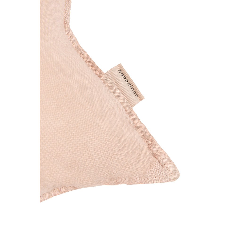 Nobodinoz stjernepude, vasket fransk hør - Powder pink