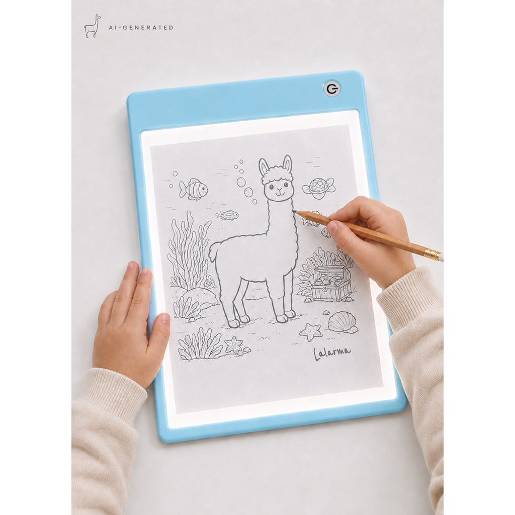 Lalarma Sketch Lightpad, Draw and Colour – Blue
