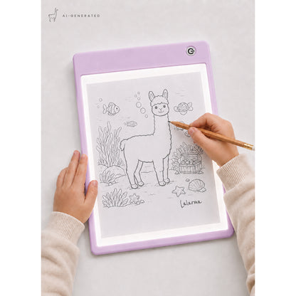 Lalarma Sketch Light Pad, Draw and Color – Purple