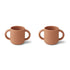 Liewood Gene drikkekop i silikone, 2-pk - Cat tuscany rose