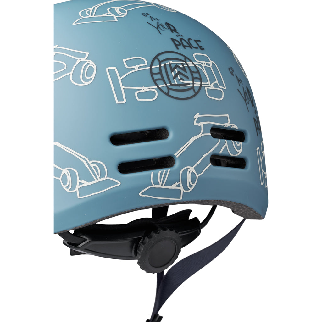 Liewood Milly Bike Helmet, Race Cars/Beach Blue