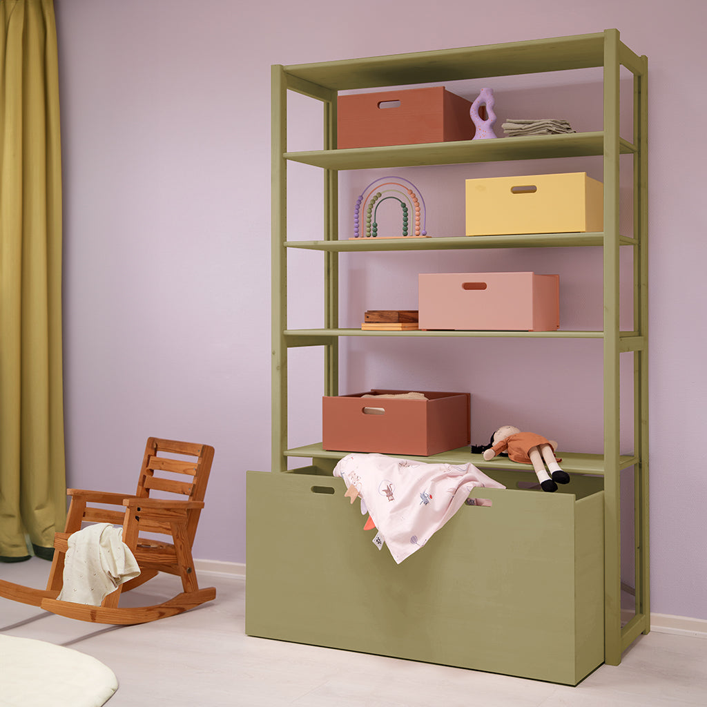 By Aulum Dana Large Storage Box with Wheels, Multiple Sizes - Olive