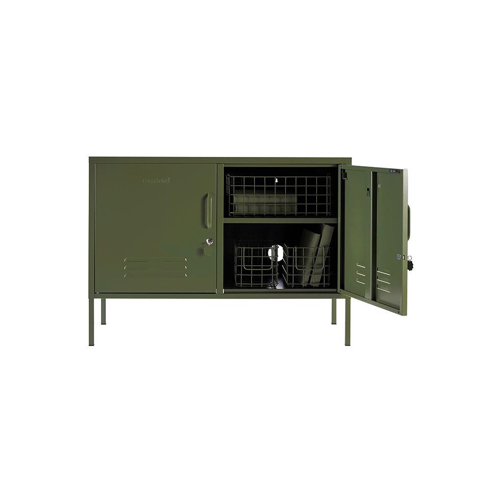 Mustard Made The Lowdown Cabinet, Olive