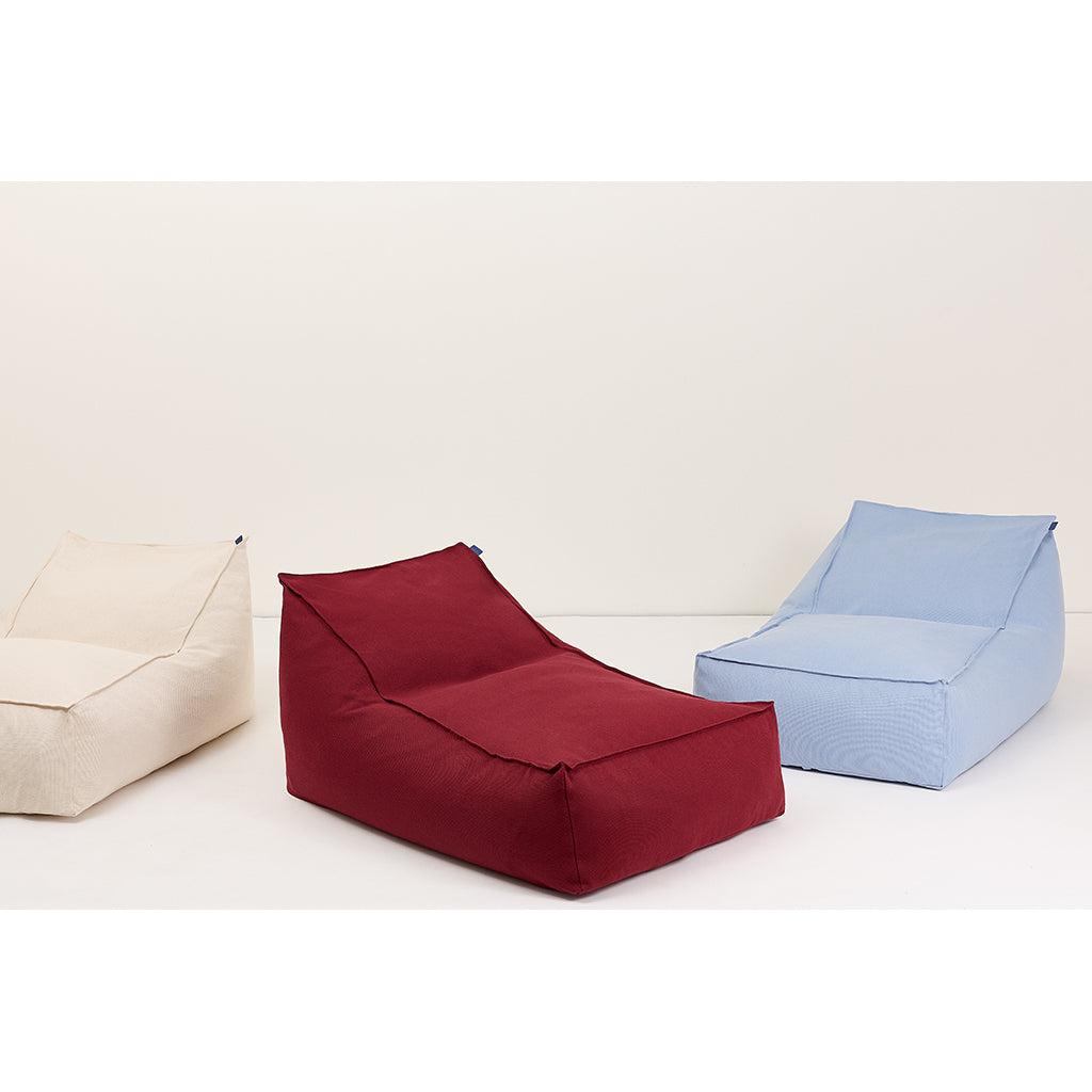 Nobodinoz Bean Bag Chair, Lucky Long Adult - Burnt Red