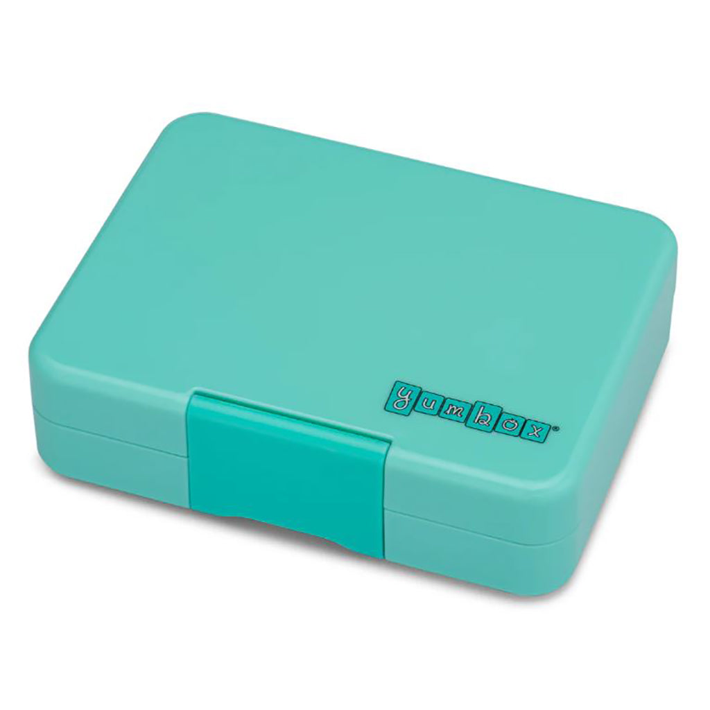 Yumbox madkasse m. 3 rum, Snack - Miami Aqua / Rainbow